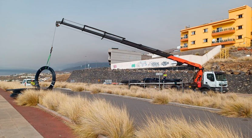 EMMASA ejecuta una obra de urgencia para evitar cortes de agua en Sta. Cruz de Tenerife