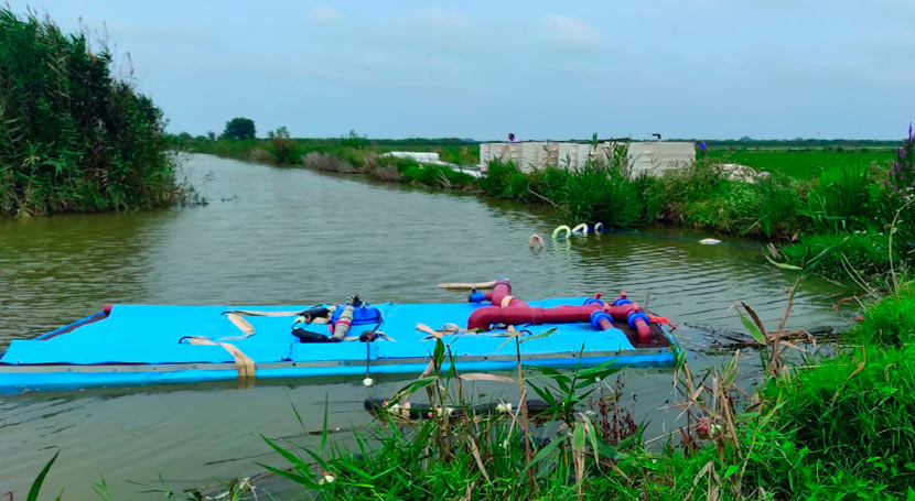 Ensayan en la Albufera de Valencia el Sistema Integral de Succión de Materiales de Agua (SISMA)