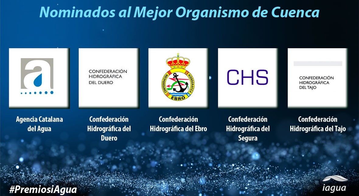 Estos son 5 candidatos Mejor Organismo Cuenca Premios iAgua 2017