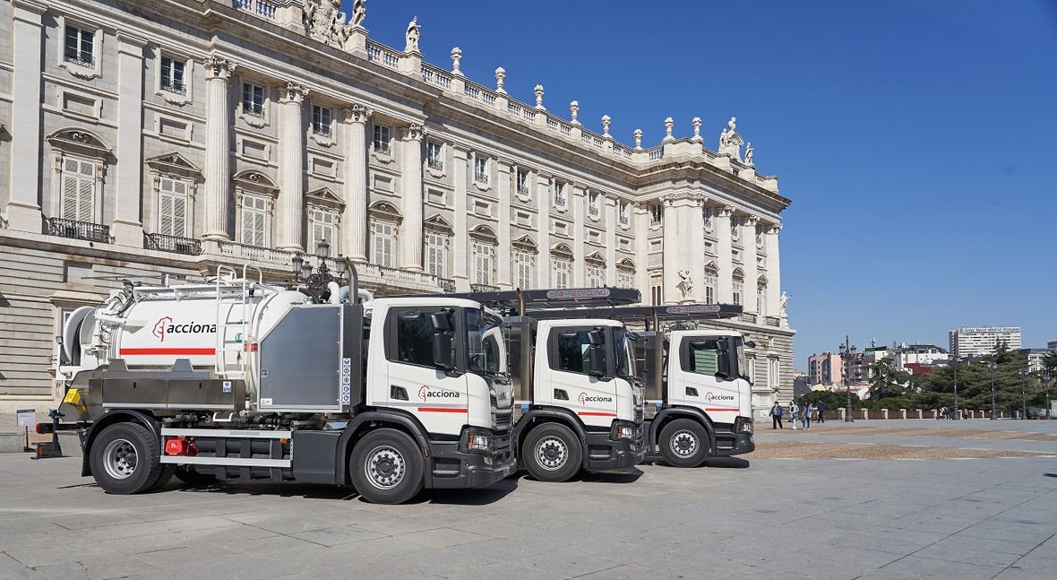 ACCIONA incorpora vehículos Eco mantenimiento alcantarillado Comunidad Madrid