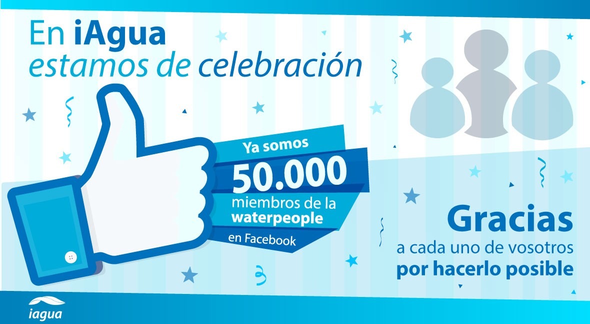 iAgua supera 50.000 fans Facebook, consolidando mayor comunidad sector agua
