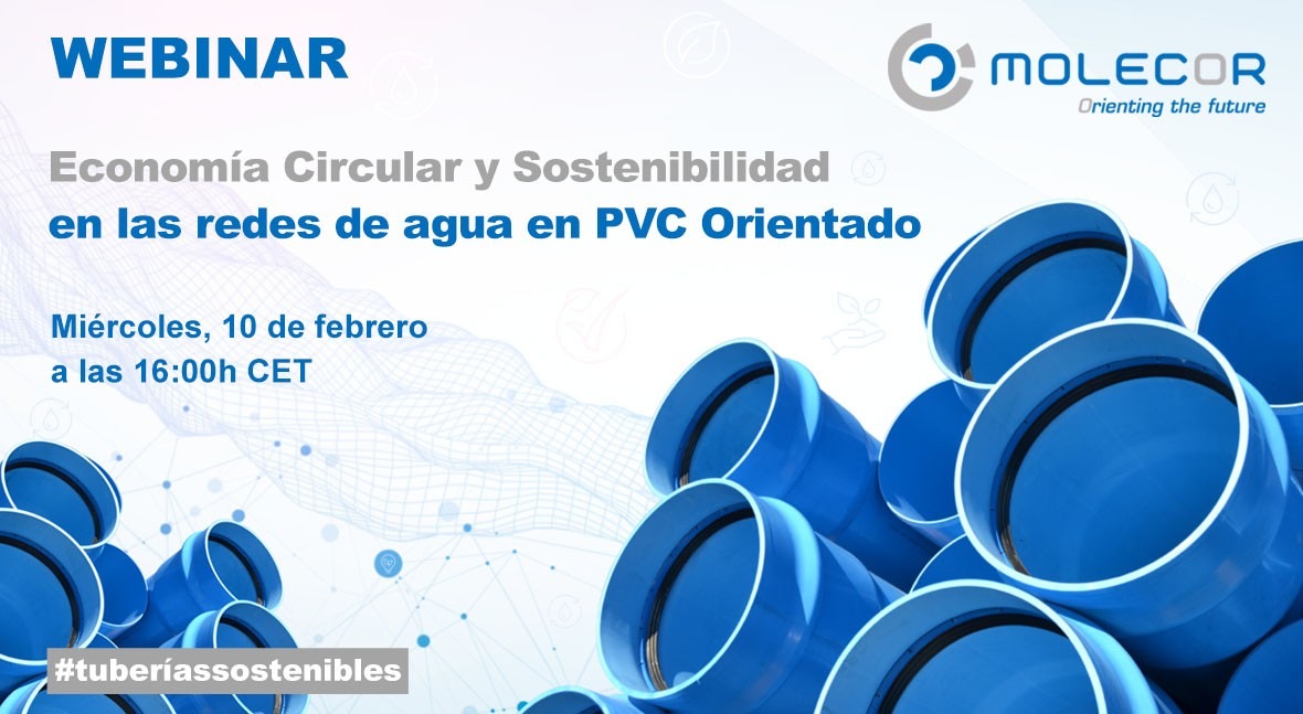 Molecor apuesta economía circular y sostenibilidad tuberías y accesorios PVC-O