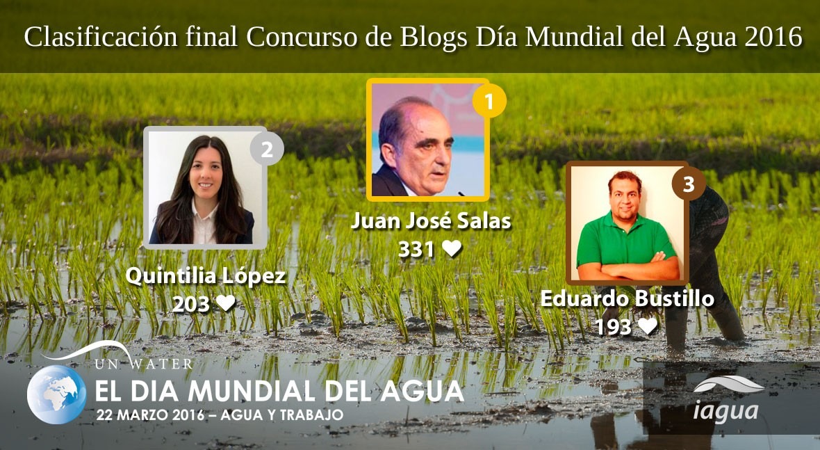 Juan José Salas, 331 iAgua Likes, gana III Concurso Blogs Día Mundial Agua