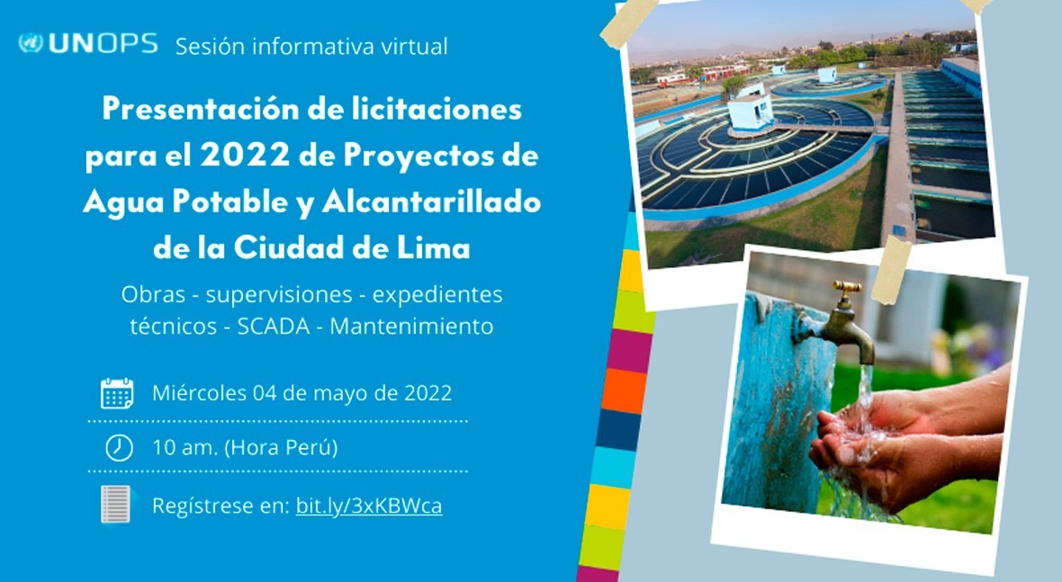 Presentación licitaciones 2022 Proyectos Agua Potable y Alcantarillado Lima