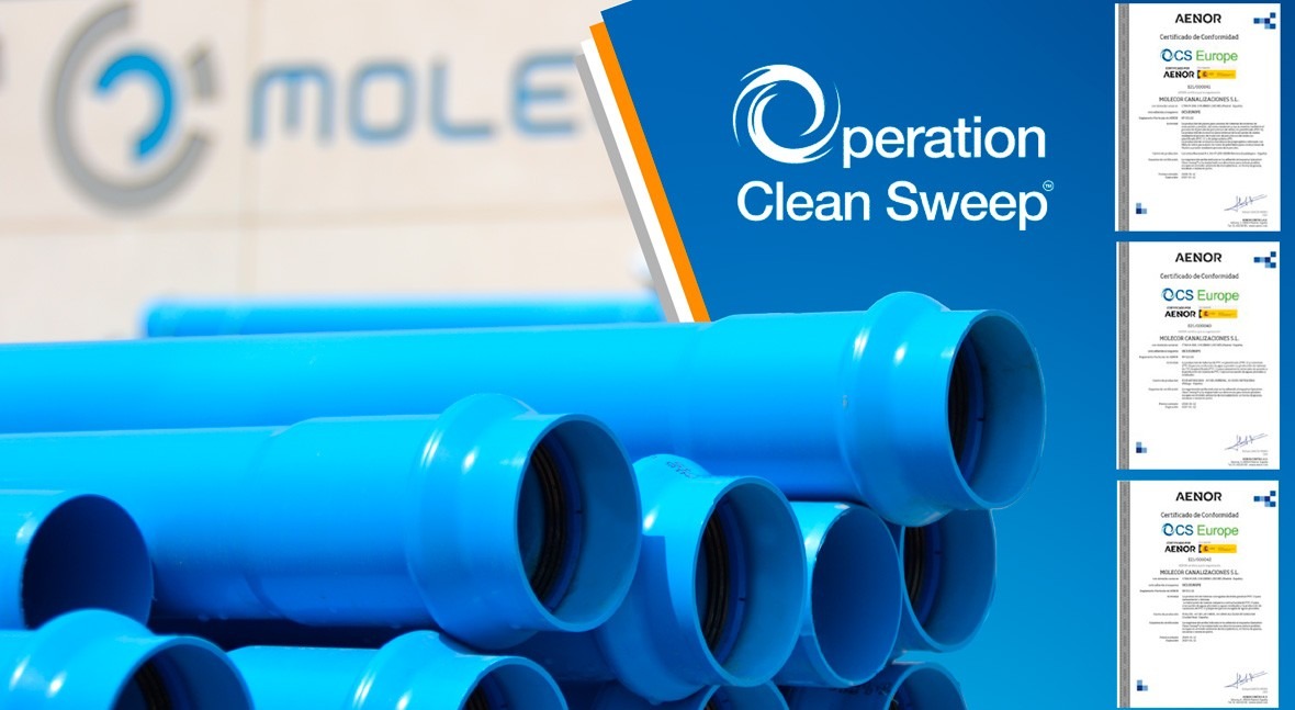 Molecor obtiene certificación Operation Clean Sweep centros producción España