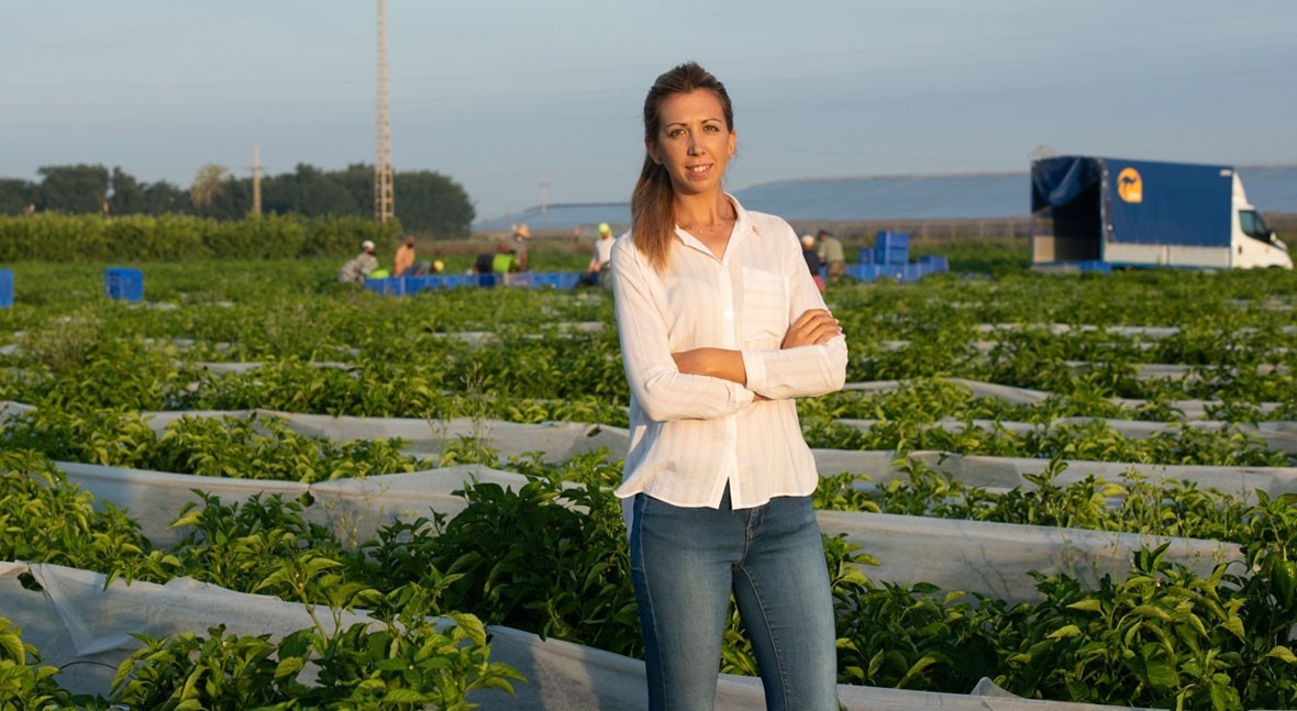 María del Mar Galindo, empresaria agrícola en el Campo de Cartagena (Foto: Pablo González-Cebrián).