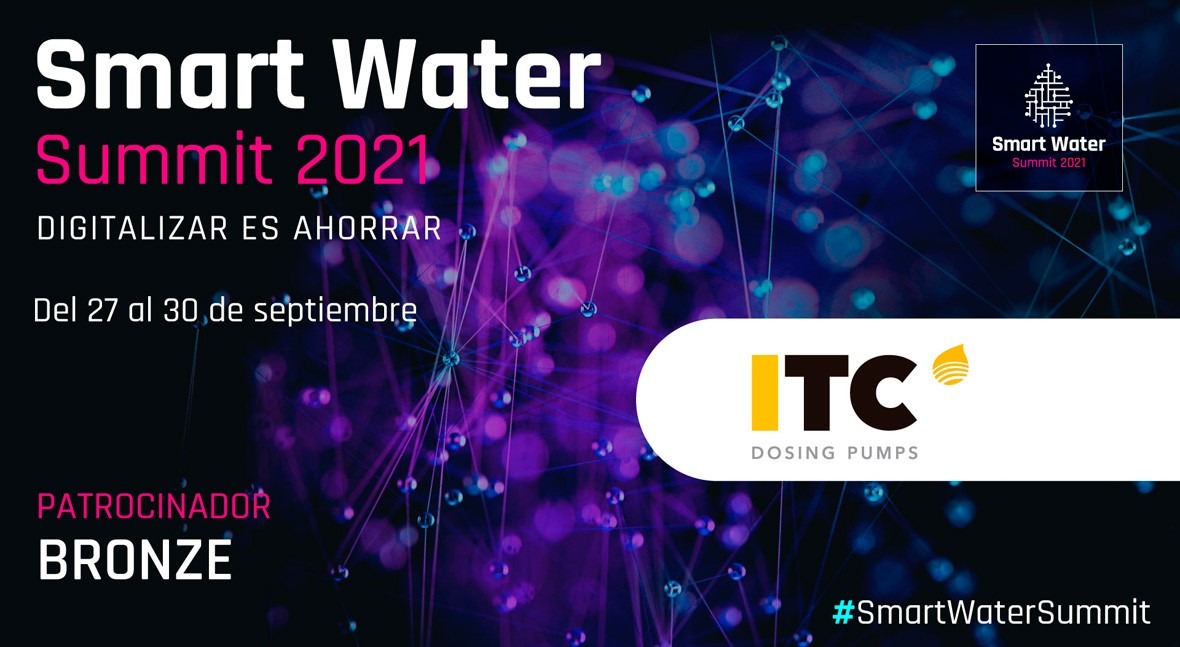 ITC Dosing Pumps será Bronze Sponsor Smart Water Summit 2021