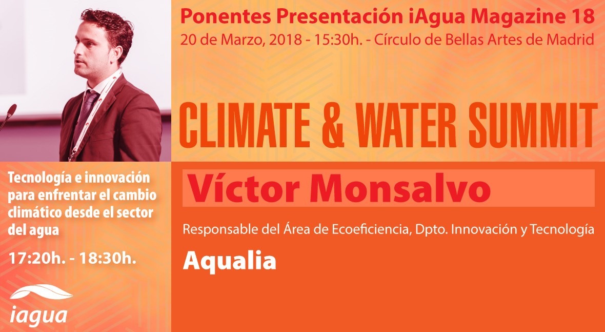 Víctor Monsalvo Aqualia participará Climate & Water Summit