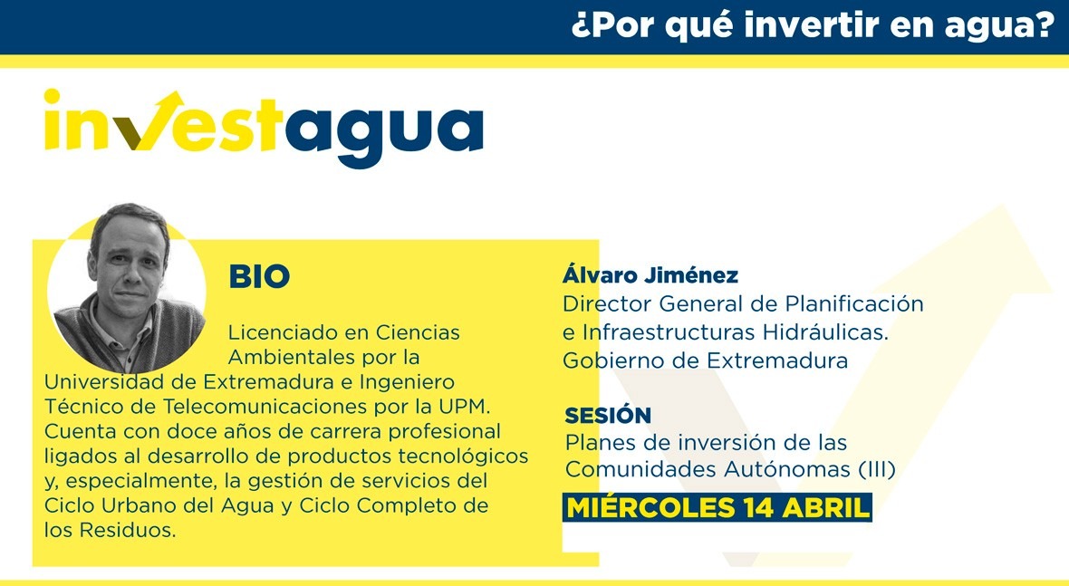 Extremadura anuncia INVESTAGUA primera ley autonómica Ciclo Urbano Agua 2021