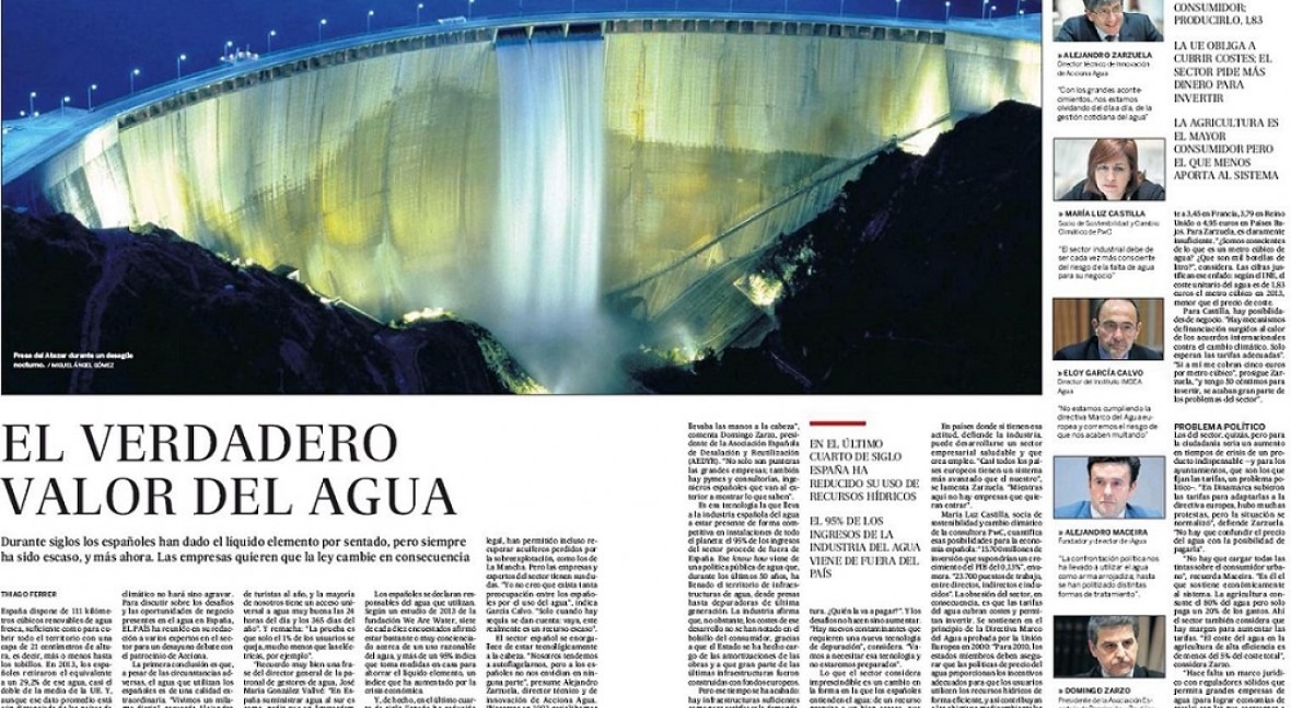 Alejandro Maceira destaca País milagro español agua y alerta falta inversión