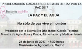 Premios Paz Paz 2017: paz y agua