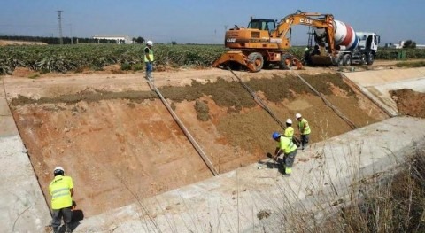 Reparado cauce Canal Campo Cartagena, que reducirá pérdidas agua