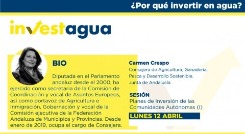Carmen Crespo destaca INVESTAGUA 480 millones € inversión infraestructuras agua