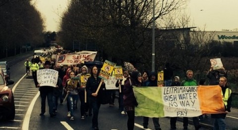 Manifestación en Irlanda.