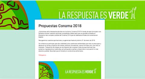 ¿Quieres proponer temas agua tratar Conama 2018?