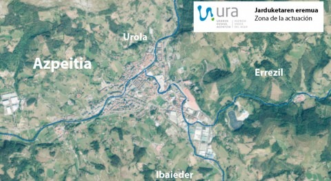 URA licita proyecto defensa inundaciones ríos Urola, Ibaider y Errezil