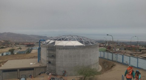 JSF Hidráulica instala domos Alusphere tanques almacenamiento agua (Perú)