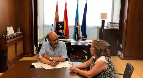 presidente Confederación Miño-Sil se reúne nueva alcaldesa Petín