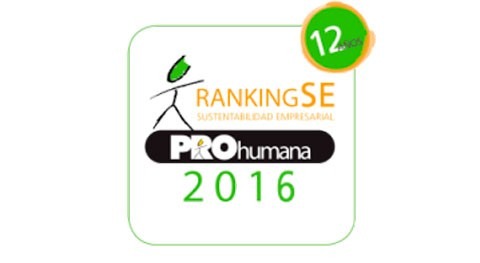 Ranking Sustentabilidad Empresarial PROhumana 2016: herramienta gestión sustentable