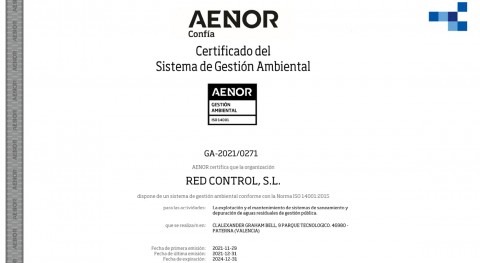 Red Control renueva certificación normas ISO 9001:2015 e ISO 14001:2015