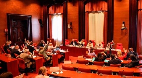 Diputación Permanente Parlament catalán valida decreto medidas urgentes sequía