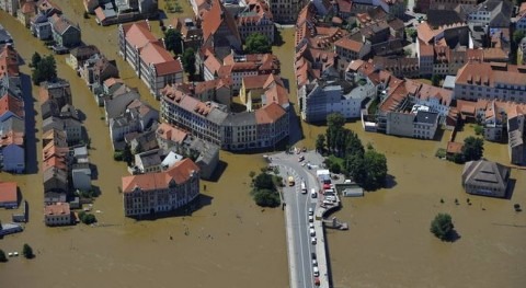 Inundación en Europa Central.