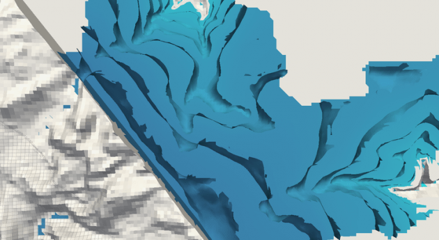 Representación de un modelamiento numérico de una cuenca andina 
