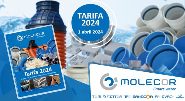 Molecor publica Tarifa 2024 importantes novedades diferentes gamas productos