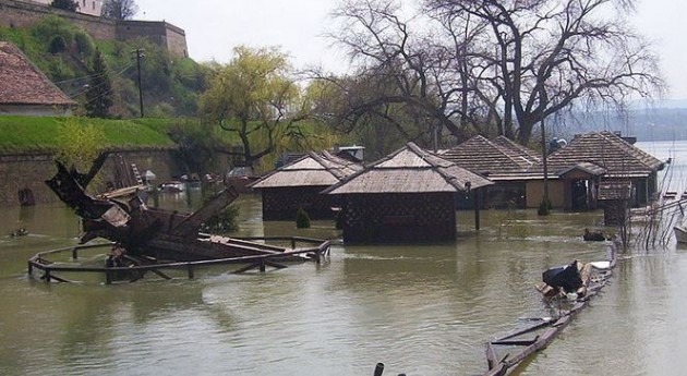 Inundaciones en Serbia.