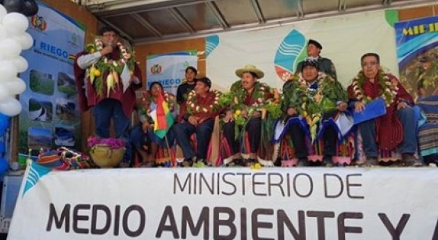 nueva represa Yamparáez garantiza riego 140 hectáreas