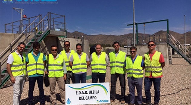DINOTEC muestra Junta obras EDAR Uleila Campo (Almería)