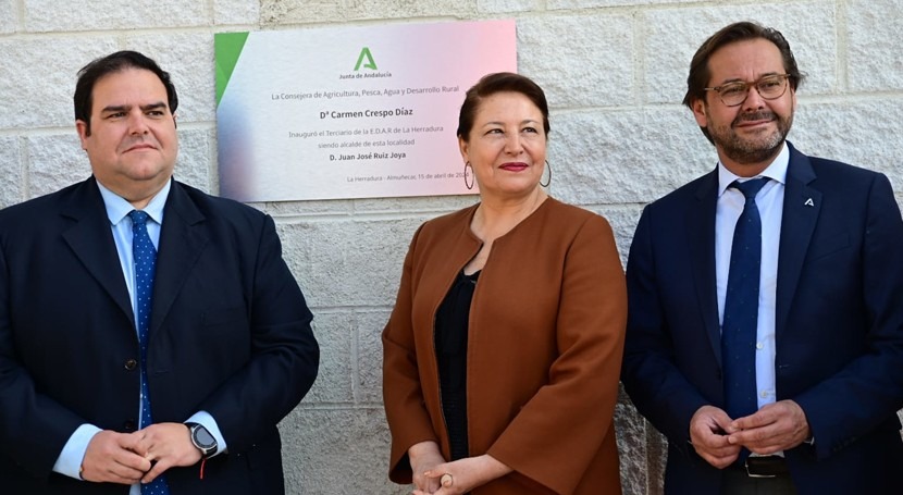 Junta inaugura terciarios EDAR Herradura y Almuñécar, aportando 2 hm³ agua