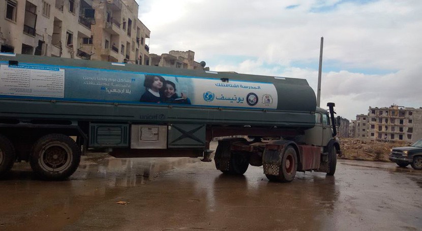 Alerta Siria: 5,5 millones personas siguen agua
