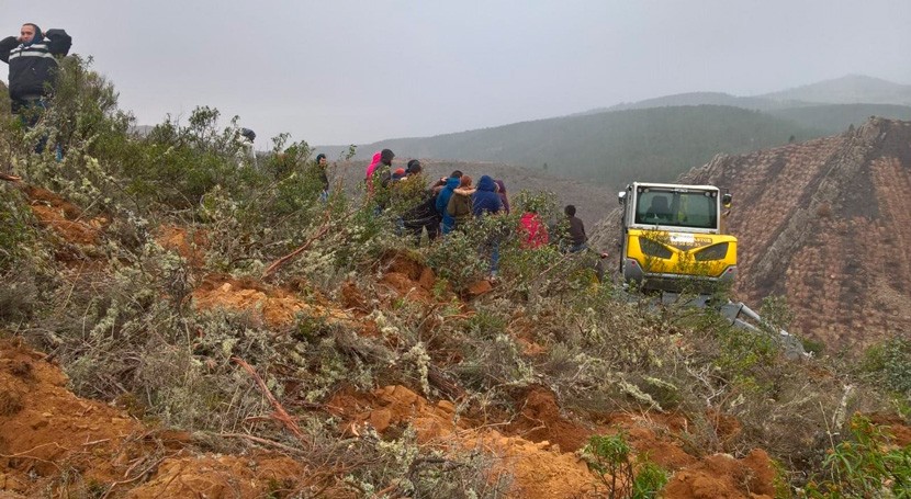 CHT acaba primera fase proyecto restauración laderas monte Alcorlo
