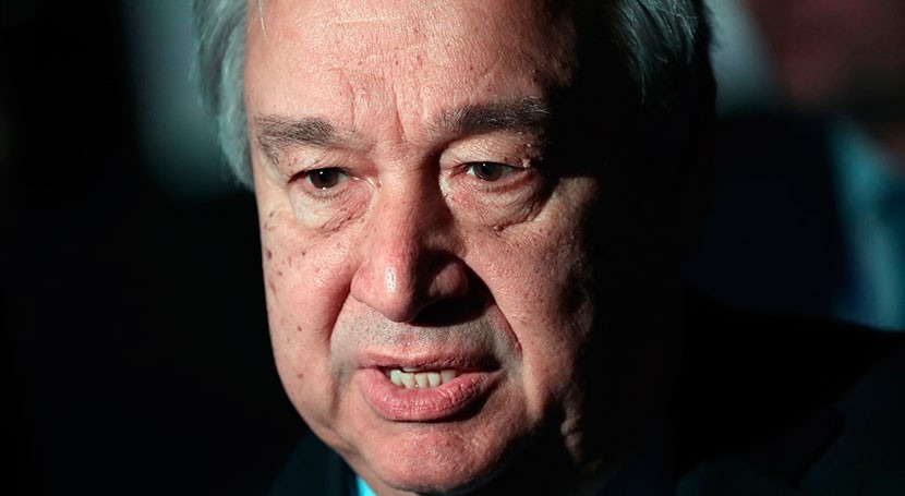 António Guterres: " Acuerdo París está peligro"