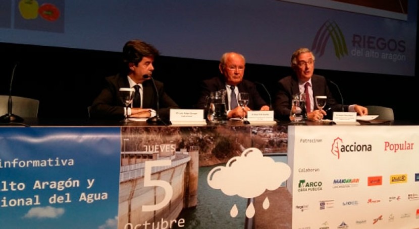 Aragón ofrece al Gobierno experiencia pactista materia agua
