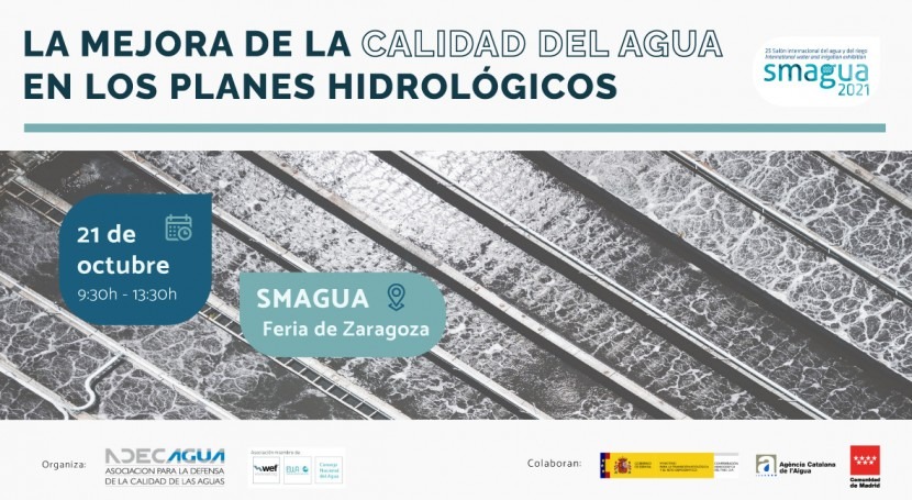 Jornada Técnica ADECAGUA SMAGUA21 mejora calidad agua Planes Hidrológicos