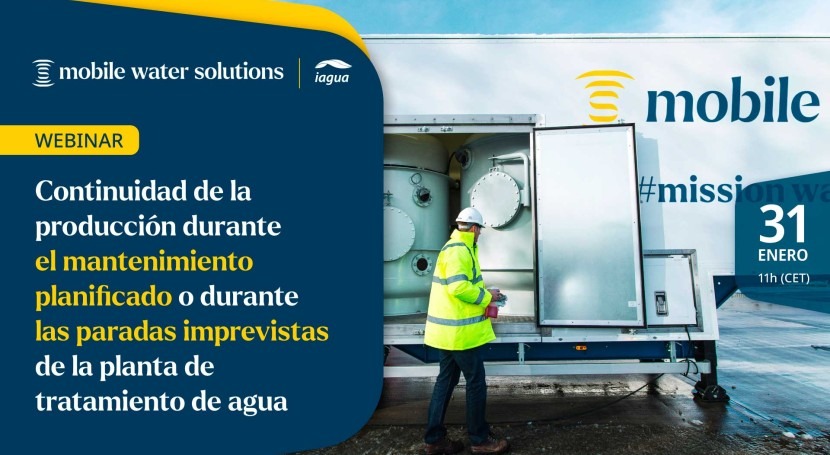 Webinar "Continuidad producción durante mantenimiento planificado o durante paradas imprevistas planta tratamiento agua"