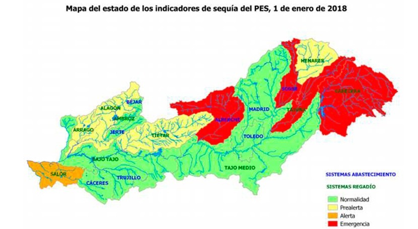 Confederación Hidrográfica Tajo analiza situación todos sistemas cuenca