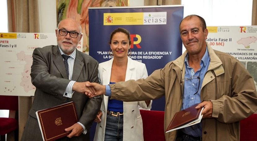 MAPA invierte 2M€ obras modernización regadíos sostenibles Valderredible, Cantabria