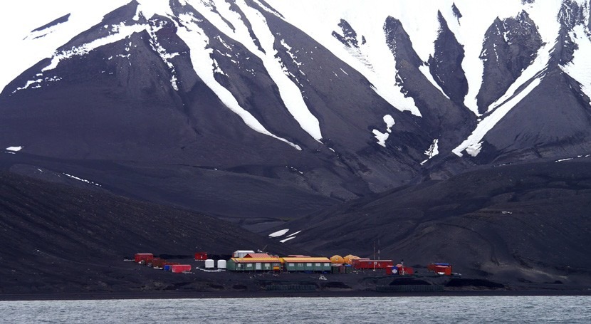 ¿Cuál es papel nieve transporte y acumulación contaminantes Antártida?
