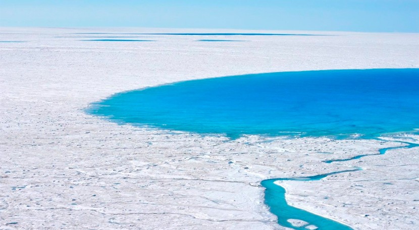 Lagos colapsan Groenlandia y liberan agua deshielo invierno