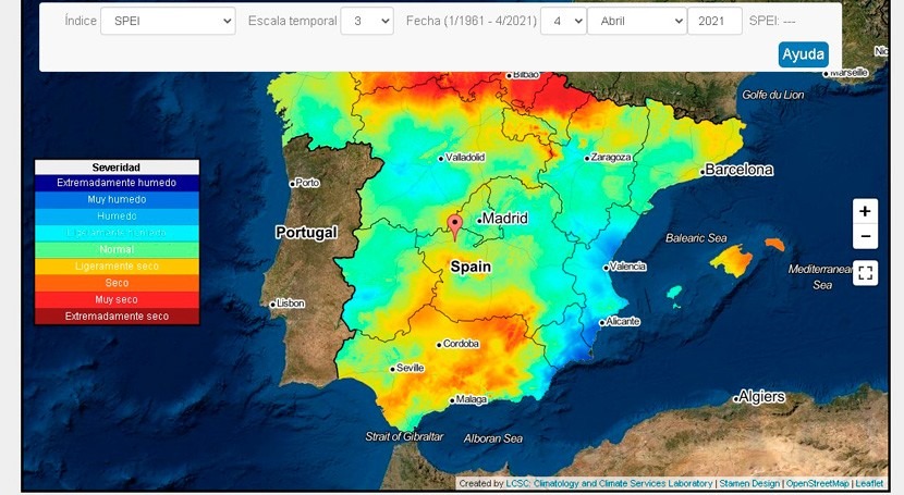 AEMET lanza nuevo sistema monitorizar sequías meteorológicas tiempo real