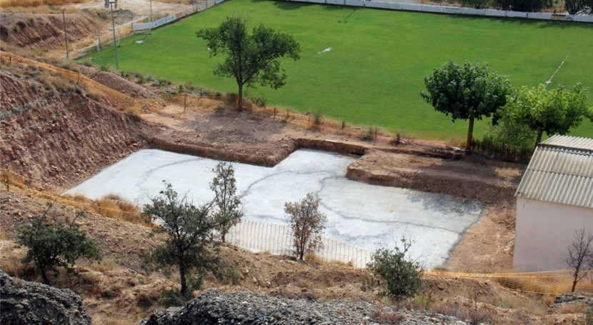Comienzan obras construcción depósito municipal Zaidín Huesca