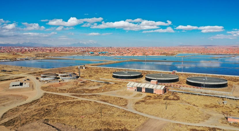 Avanza construcción y ampliación Puchukollo- Alto, PTAR más grande Bolivia