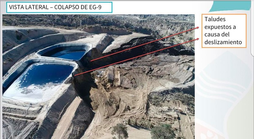 Colapsan aguas lixiviadas Alpacoma y Bolivia cuestiona si trabajo ha resultado precario