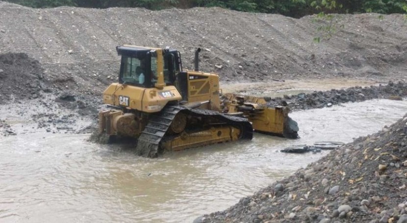 Gobierno Panamá trabaja canalización río San Bartolo Barú