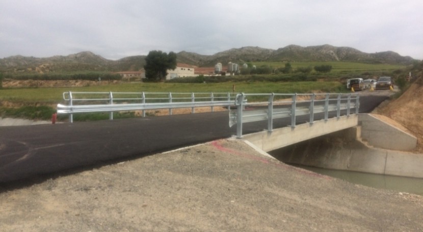 Reabierto renovación puente Canal Aragón y Cataluña, Albelda Huesca