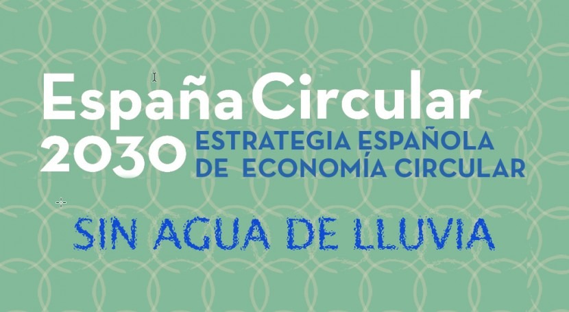 Estrategia Española Economía Circular 2030. futuro (in)sostenible agua lluvia