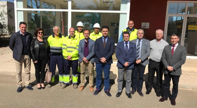 Visita Consejero Agua, Agricultura, Ganadería y Pesca EDAR San Javier Murcia